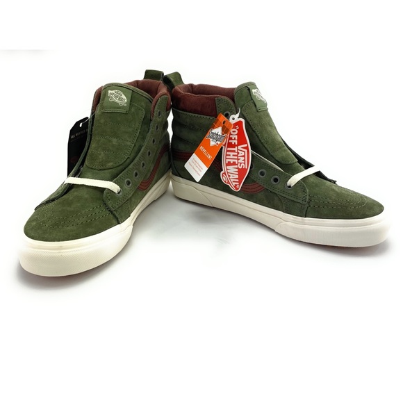 VANS Men's Sk-8 Hi MTE Deep Lichen Skate Shoes - Picture 5 of 12
